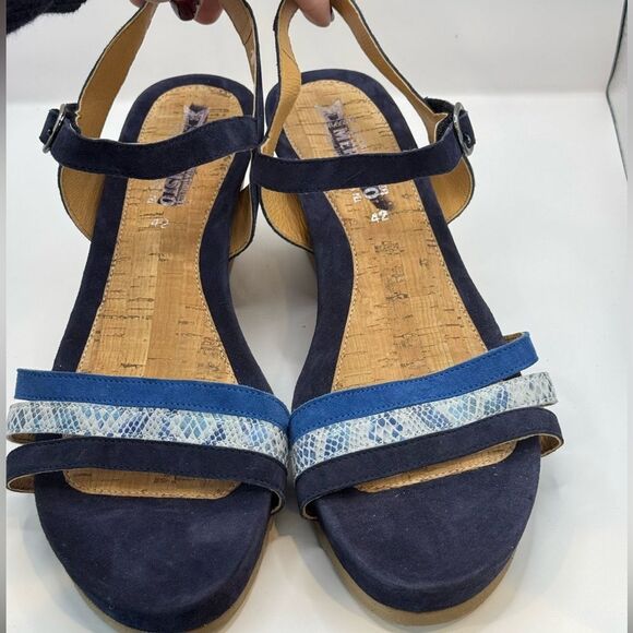 NWOT Mephisto GINY Women's Sandal - Indigo Blue Size 42 US 12 - Picture 5 of 6